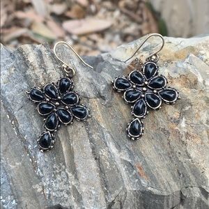Lucky brand cross earrings